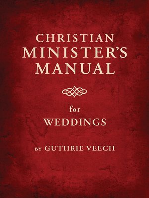 cover image of Christian Minister's Manual for Weddings